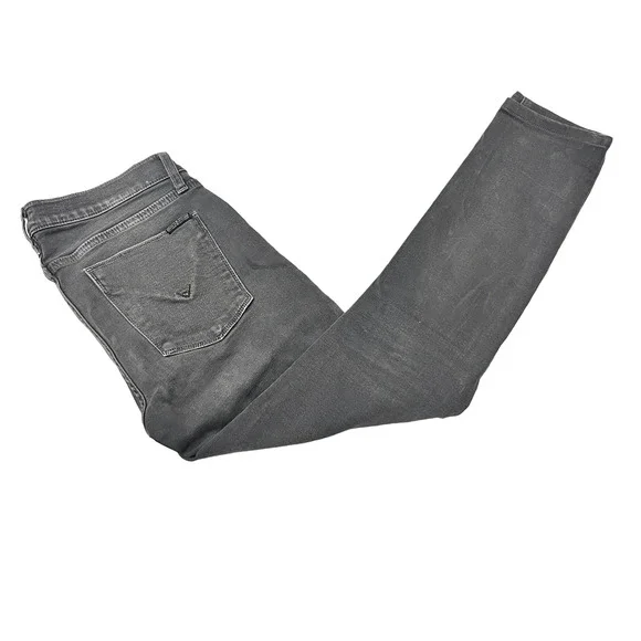 Hudson Krista Ankle Skinny Jeans Solid Gray Size 27 - Picture 4 of 12